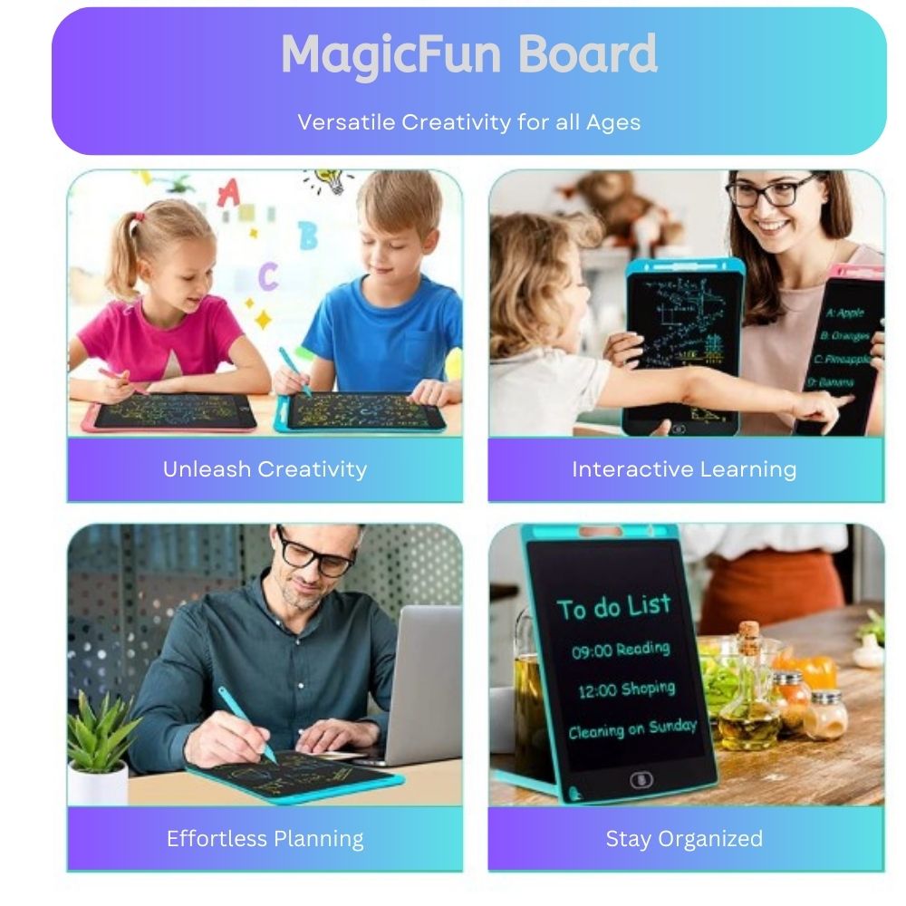 MagicFun Board Tablette d'écriture LCD colorée