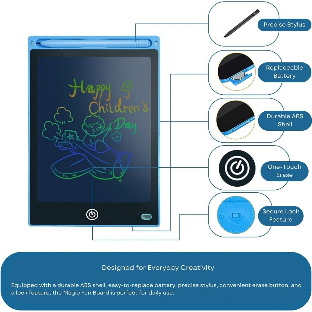 MagicFun Board Tablette d'écriture LCD colorée